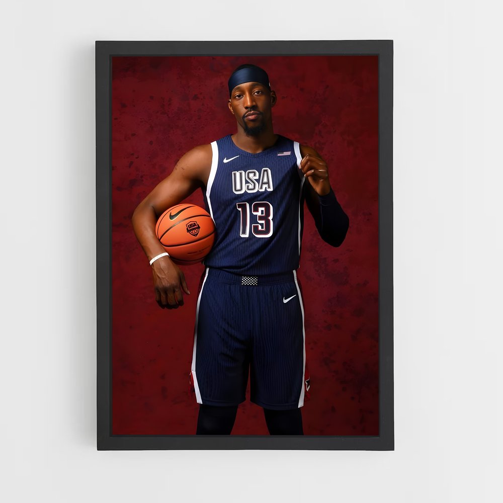 Poster Bam de adebayo – affiche Basketball (vue 2)